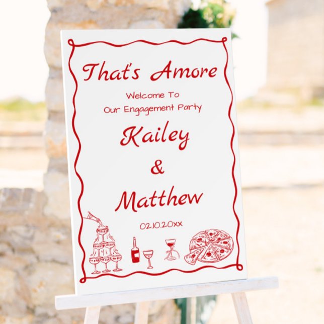 That's Amore Engagement Party Welcome  Foam Board (Creator Uploaded)