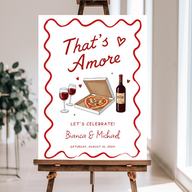 That's Amore Engagement Party Welcome Sign, Engage Foam Board (Creator Uploaded)