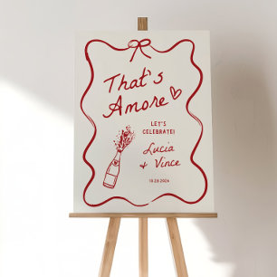 That's Amore Engagement Party Welcome Sign, Engage Foam Board