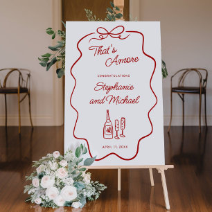 That's Amore Engagement Red Doodle Frame XL Foam Board
