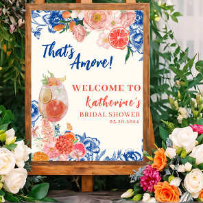 Thats amore floral Bridal shower welcome Poster