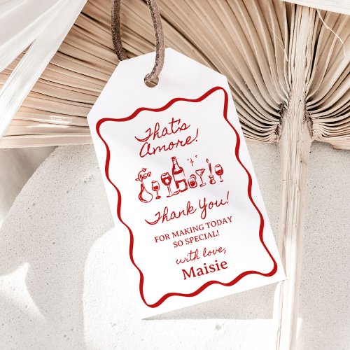 Thats Amore French Inspired Bridal Shower Gift Tags