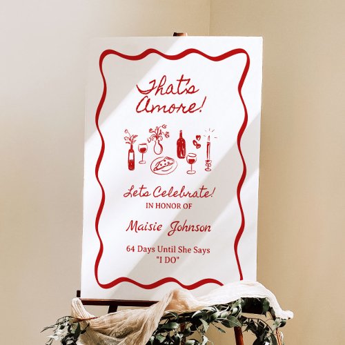 Thats Amore French Inspired Bridal Shower Sign