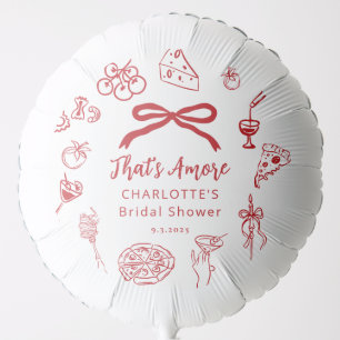 That's Amore Hand Drawn Italian Bridal Shower Balloon
