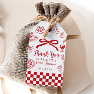 That's Amore Hand Drawn Italian Bridal Shower Gift Tags