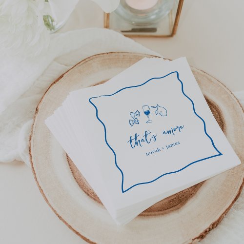 Thats Amore Handwritten Bridal Shower Napkins