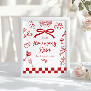 That's Amore How many kisses Italian theme Poster