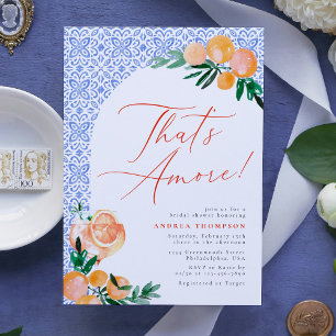 That's Amore Italian Aperol Spritz Bridal Shower Invitation