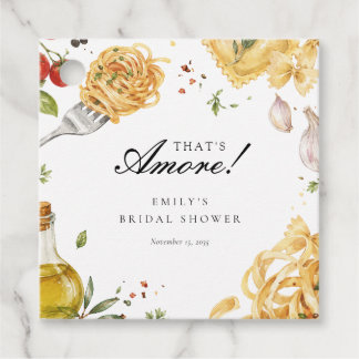 That's Amore Italian Bridal Shower Favor Tags