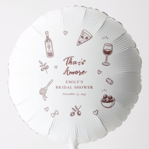 That's Amore Italian Bridal Shower Invitation Balloon