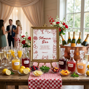 That's Amore Italian Bridal Shower Mimosa Bar Sign