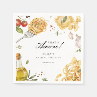 That's Amore Italian Bridal Shower Napkins