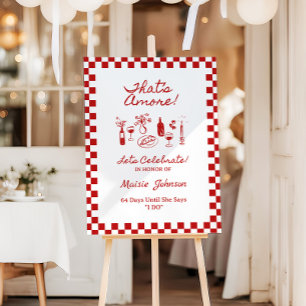 That's Amore Italian Bridal Shower Sign