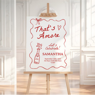 That's Amore Italian Bridal Shower Sign