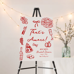 That's Amore Italian Bridal Shower Welcome Sign