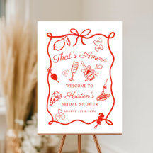 That's Amore Italian Bridal Welcome Foam Board