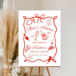 That's Amore Italian Bridal Welcome Foam Board