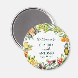 That's Amore Italian Citrus Wedding Favor Magnet