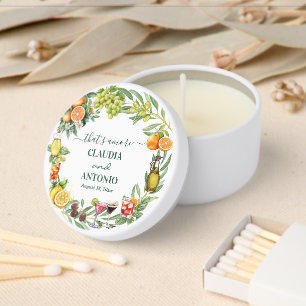 That's Amore Italian Citrus Wedding Mini Candle Favors