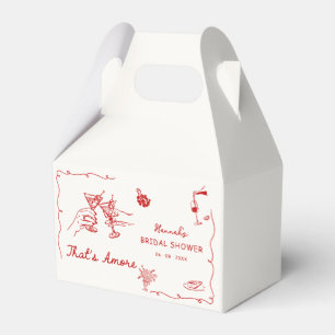 That's Amore Italian Drawn Engagemen Bridal Shower Favor Boxes