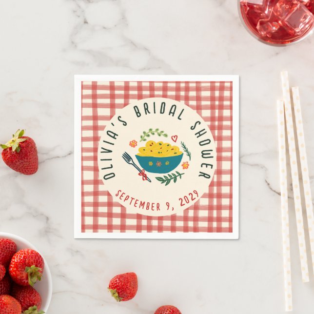 That's Amore Italian Food CUSTOM BRIDAL SHOWER Napkins (Insitu)