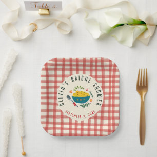 That's Amore Italian Food CUSTOM BRIDAL SHOWER Paper Plates