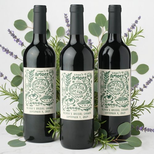 That's Amore Italian Food CUSTOM Bridal Shower