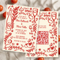 That's Amore Italian Food CUSTOM QR Wedding Party