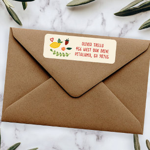 That's Amore Italian Food CUSTOM Wedding Address Label