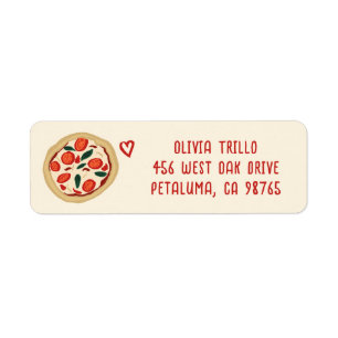 That's Amore Italian Food CUSTOM Wedding Address Label