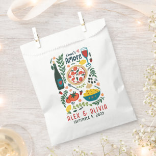 That's Amore Italian Food CUSTOM Wedding  Favor Bag