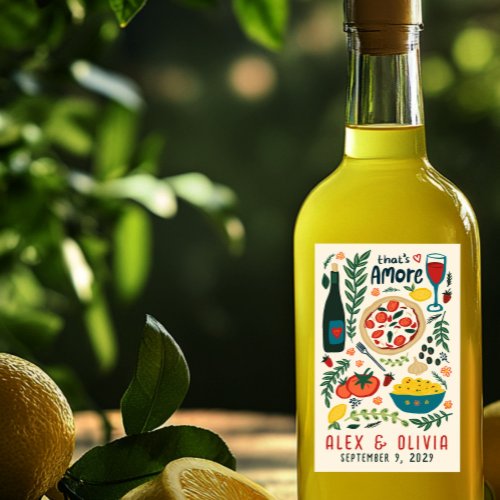 That's Amore Italian Food CUSTOM Wedding Favor