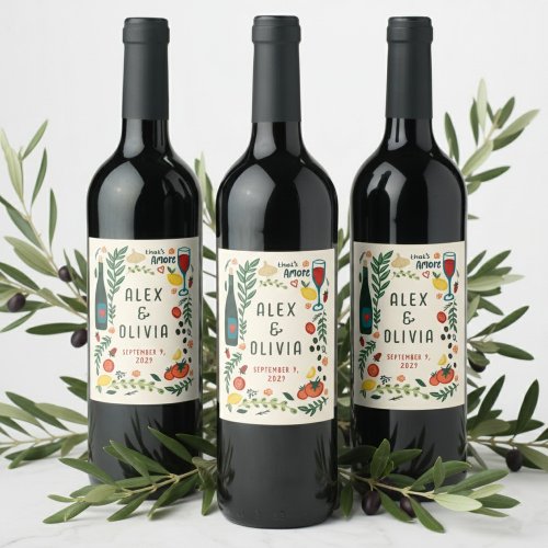 That's Amore Italian Food CUSTOM Wedding Favor