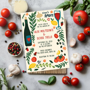 That's Amore Italian Food CUSTOM Wedding Party Invitation