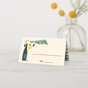 That's Amore Italian Food CUSTOM Wedding Place Card