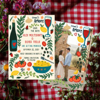 That's Amore Italian Food SAVE THE DATE Engagement