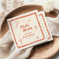 That's Amore Italian Hand Drawn Bridal Shower