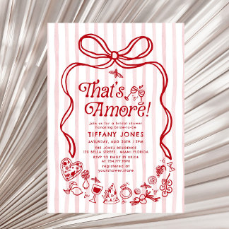 That's Amore Italian Lemons Bridal Shower Invitation