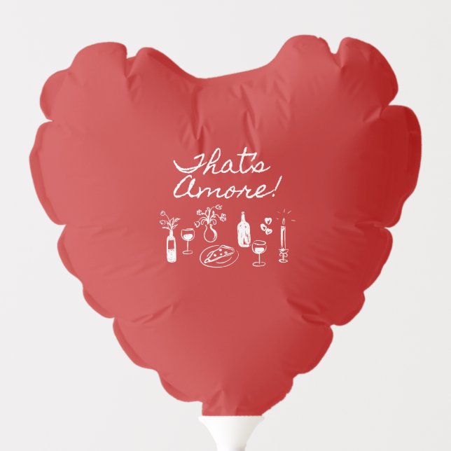 That's Amore Italian Pizza Bridal Shower Balloon (Front)