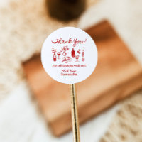 That's Amore Italian Pizza Bridal Shower Classic Round Sticker