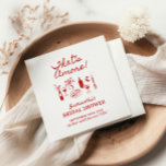 That's Amore Italian Pizza Bridal Shower Napkins<br><div class="desc">That's Amore Italian Pizza Bridal Shower Napkins
This funky whimsical napkin features hand drawn graphics and handwritten font with a wavy frame. This french inspired theme is perfect for your bridal shower,  engagement party,  rehearsal dinner or any event you chose! All clipart is fully editable!</div>
