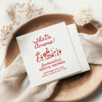 That's Amore Italian Pizza Bridal Shower Napkins