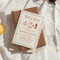 That's Amore Italian Red Hand Drawn Bridal Shower