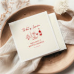 That's Amore Italian Red Hand Drawn Bridal Shower Napkins<br><div class="desc">Celebrate the bride-to-be with our enchanting "That's Amore" Bridal Shower design, where vintage Italian flair meets romantic elegance. This beautifully crafted suite captures the essence of love and celebration, perfect for hosting an unforgettable event. The design features charming hand-drawn illustrations in a bright red hue, depicting a classic Italian table...</div>