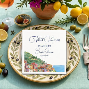 That's Amore Italian Riviera Bridal Shower Napkins