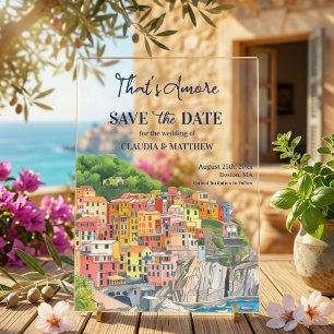 That's Amore Italian Riviera Elegant Save the Date
