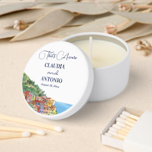 That's Amore Italian Riviera Wedding Mini Candle Favors