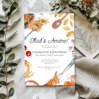 That's Amore Italian Script Engagement Party Invitation