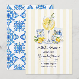 That's Amore! Italian Spritz Capri Bridal Shower Invitation