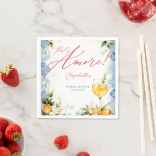 Thats Amore Italian Themed Brunch Bridal Shower Napkins